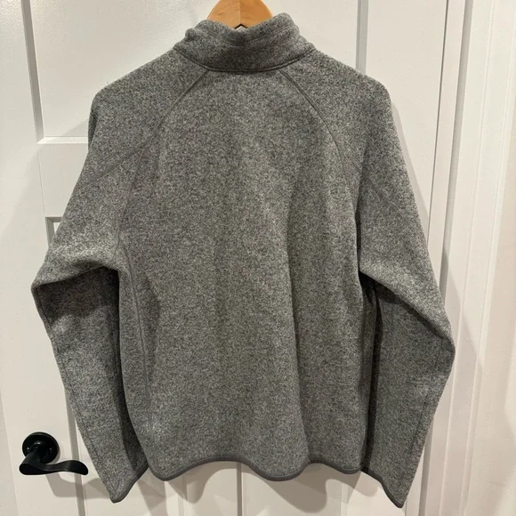 NWOT Patagonia Mens Better Sweater 1/4 Zip Heather Gray Grey